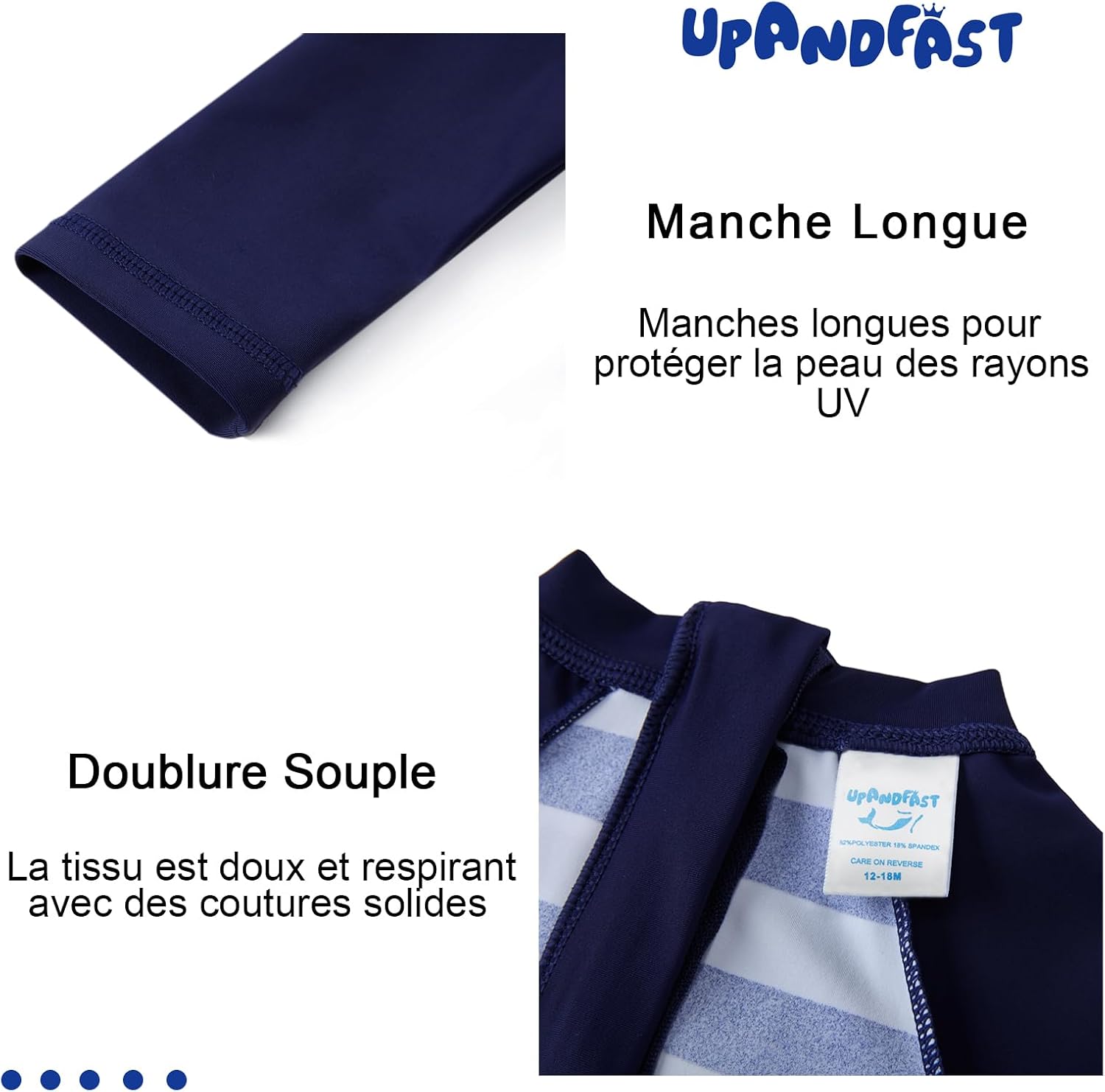 Thumbnail 4 de upandfast Maillot de Bain bébé UPF 50+