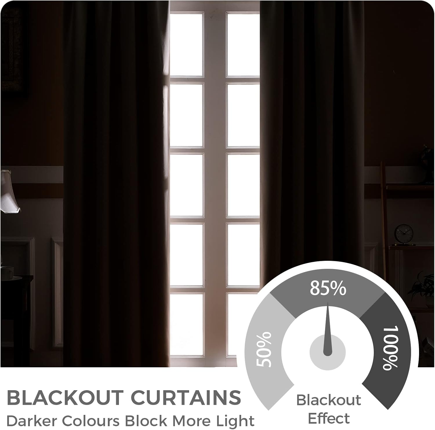 Thumbnail 7 de MRTREES Cortina Opaca Térmica 140x245cm Beige 🌟