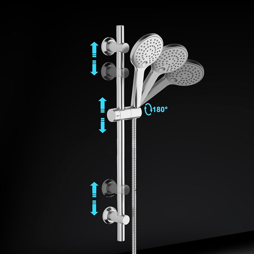 Thumbnail 4 de Görbach HBD12CP Barra de ducha 70 cm con deslizador 🚿