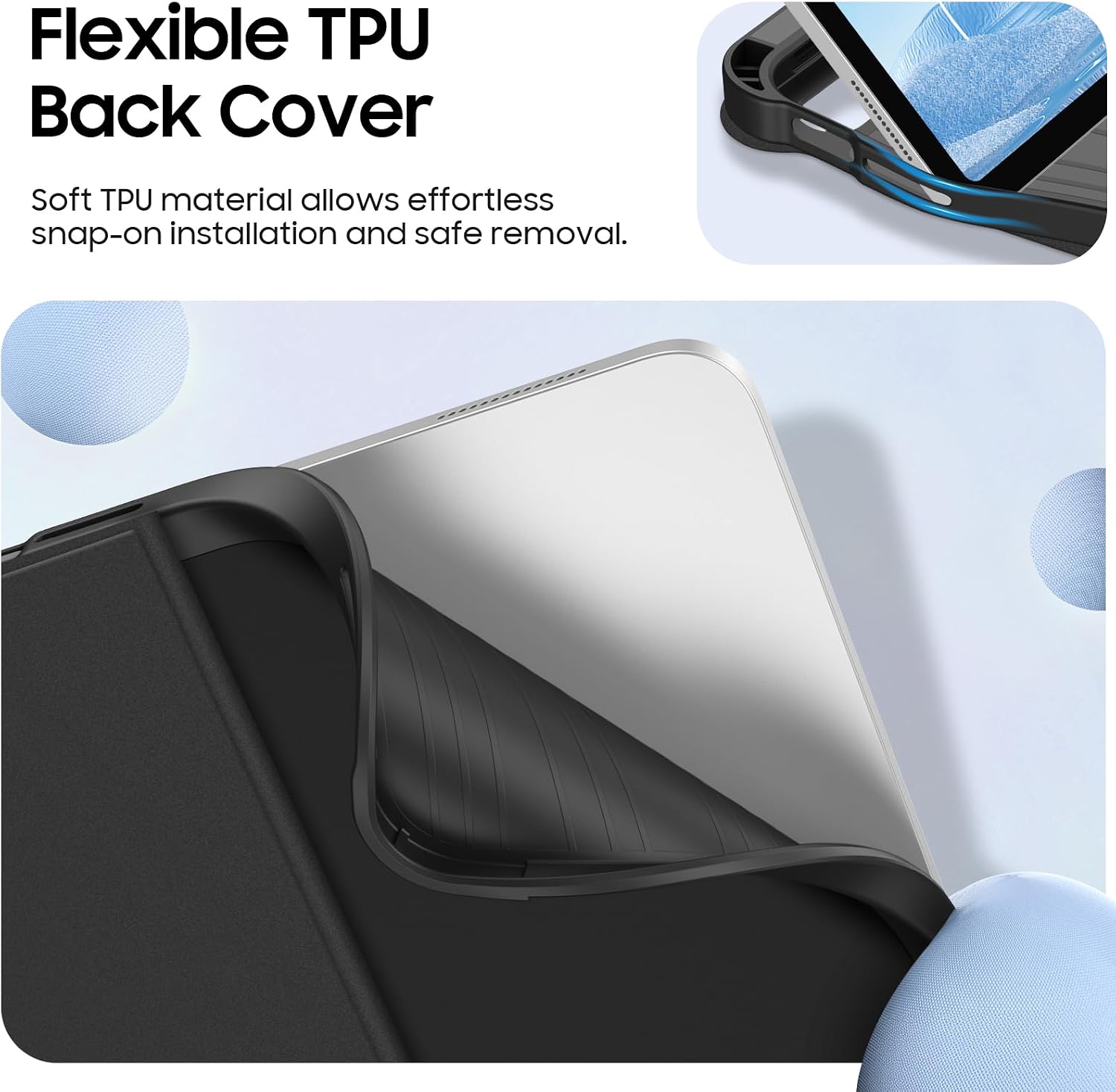 Detalle de FINTIE Hülle mit Tastatur für iPad A16 11. Generation / 10. Gen (11/10.9 Zoll) – 7-Farbige Hintergrundbeleuchtung, magnetische abnehmbare Bluetooth-Tastatur, Stifthalter, Schwarz