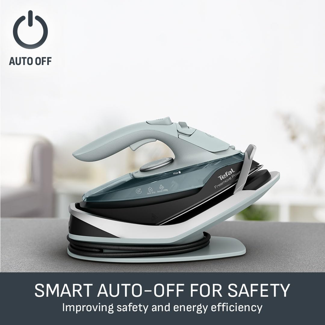 Thumbnail 6 de Tefal Freemove Power Cordless Steam Iron FV6672G0 (2600W) – ceramic soleplate, 40g/min continuous steam