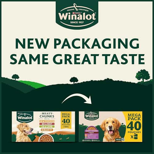 Thumbnail 7 de WINALOT Meaty Chunks Mixed in Gravy Wet Dog Food 40x100g