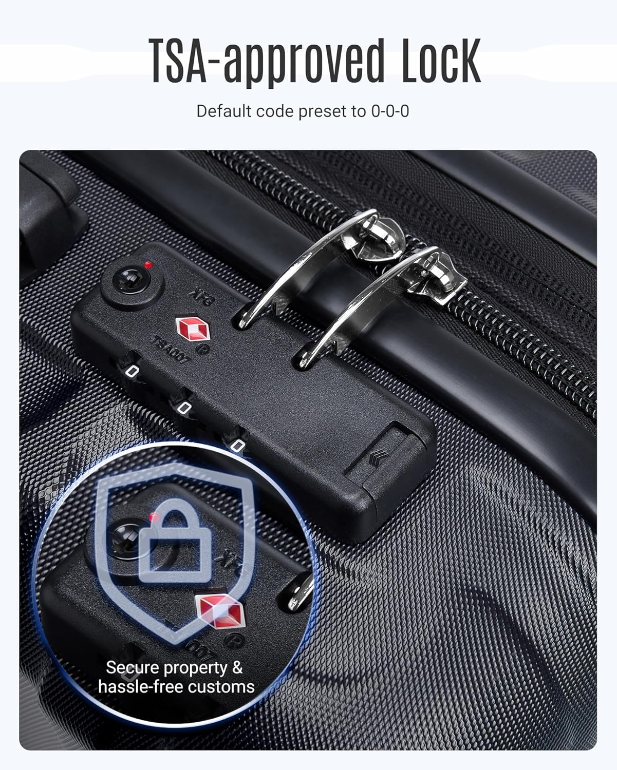 Thumbnail 4 de LIGHT FLIGHT 3-Piece Luggage Set 20/24/28 in