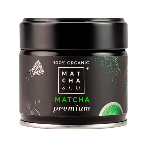 Detalle de Matcha & CO Té Matcha Premium 100% Ecológico, Grado Ceremonial - 30 g