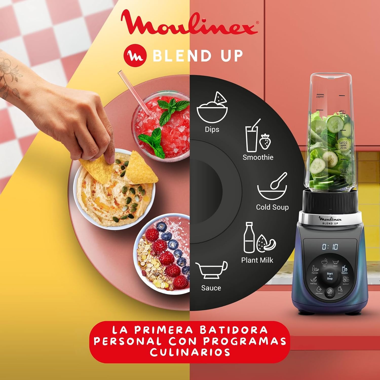 Detalle 2 de Moulinex Blend Up 1000 W batidora personal