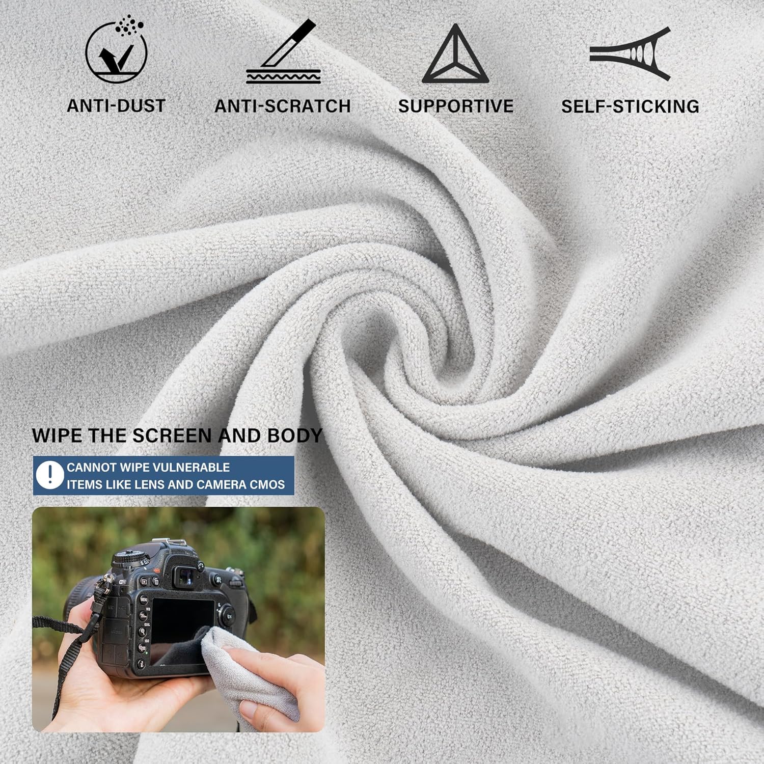 Thumbnail 2 de Walking Way Lens Protective Wrap: Self-Adhesive Pouch for Cameras and Lenses