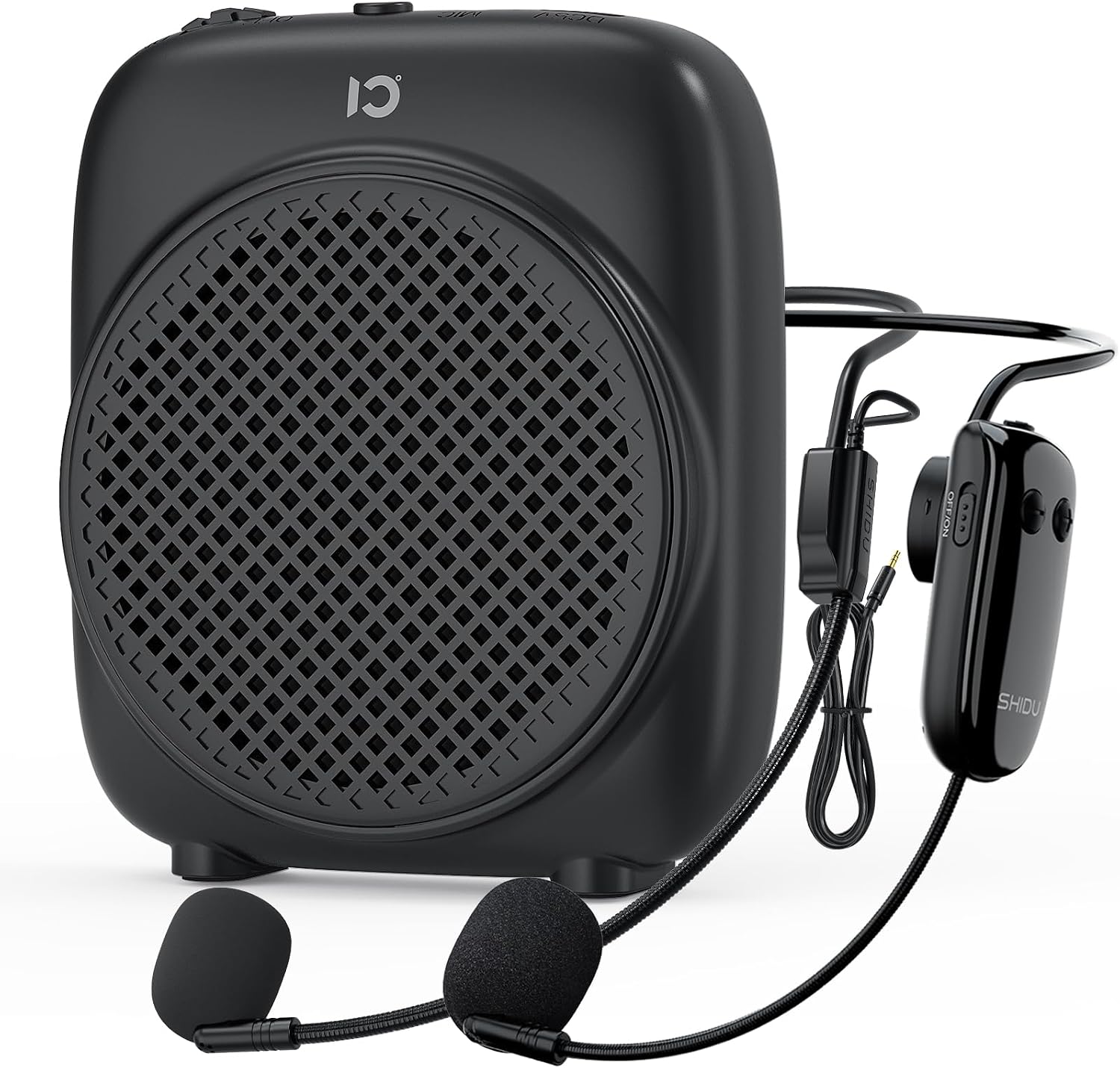 Detalle de SHIDU S513 Mini Voice Amplifier, 18W Speaker with Dual Mics and Bluetooth 6.0