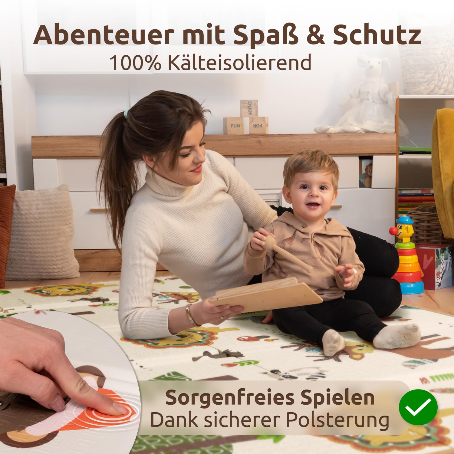 Thumbnail 1 de Mallie Spielmatte Baby 180x150 cm