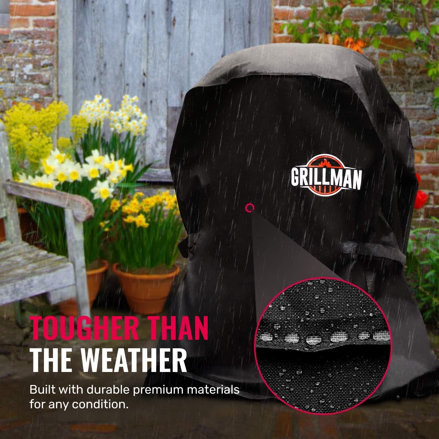Detalle de Grillman Heavy Duty BBQ Cover – 147 x 61 x 122 cm