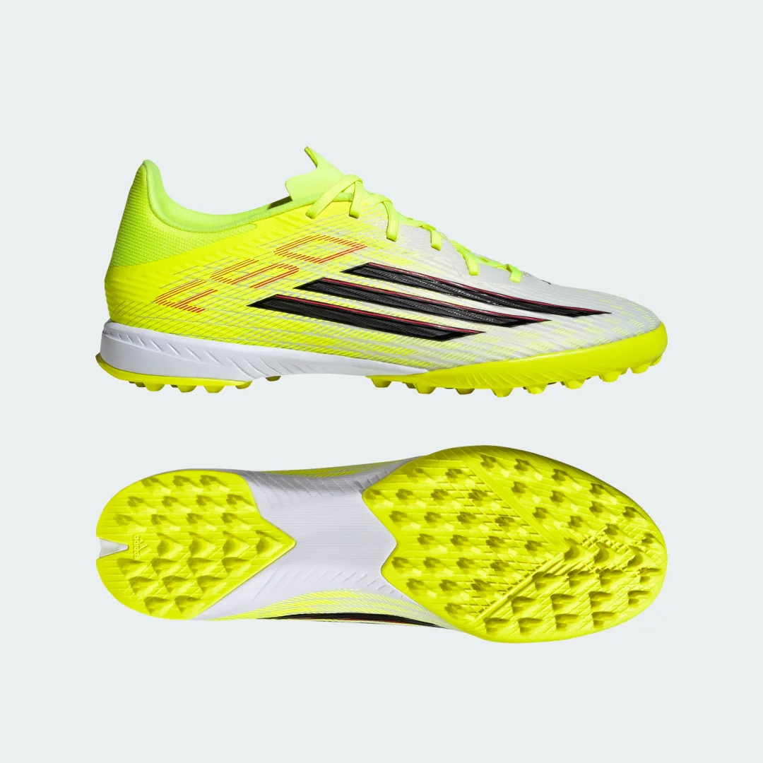 Detalle de Zapatilla de fútbol Adidas F50 LEAGUE moqueta — Amarillo
