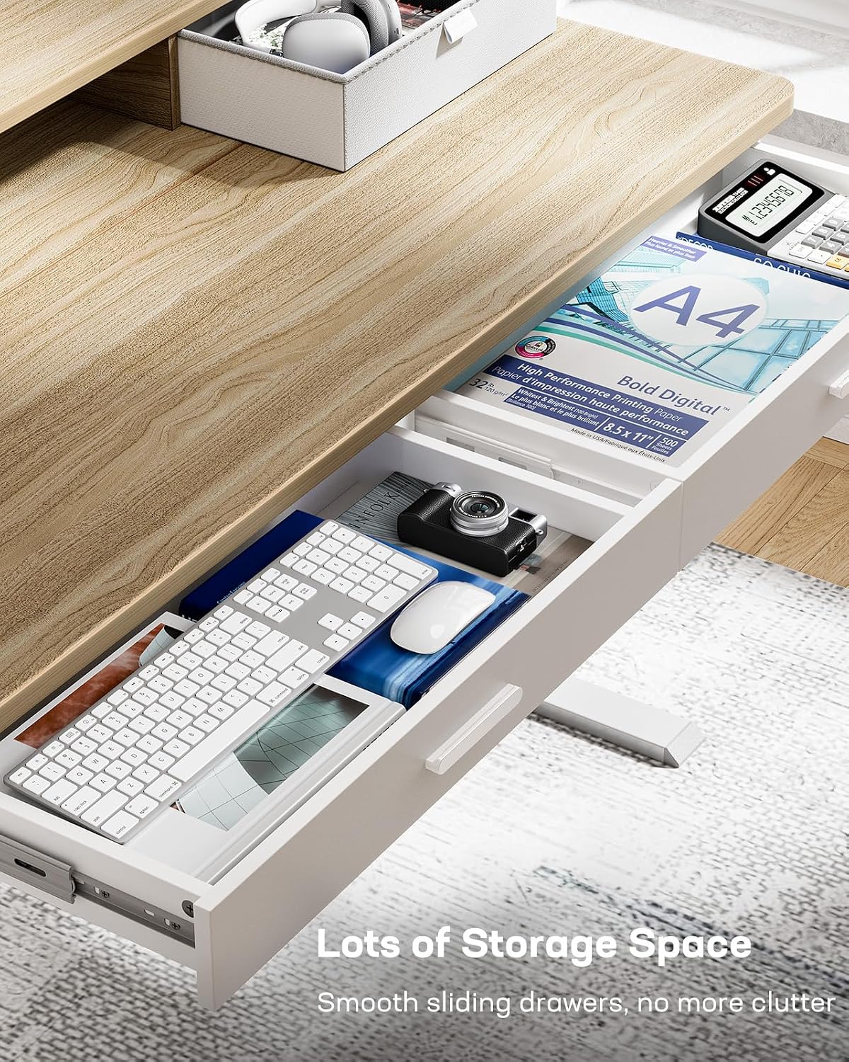 Detalle de HUANUO Electric Standing Desk, 48 x 30 Inch