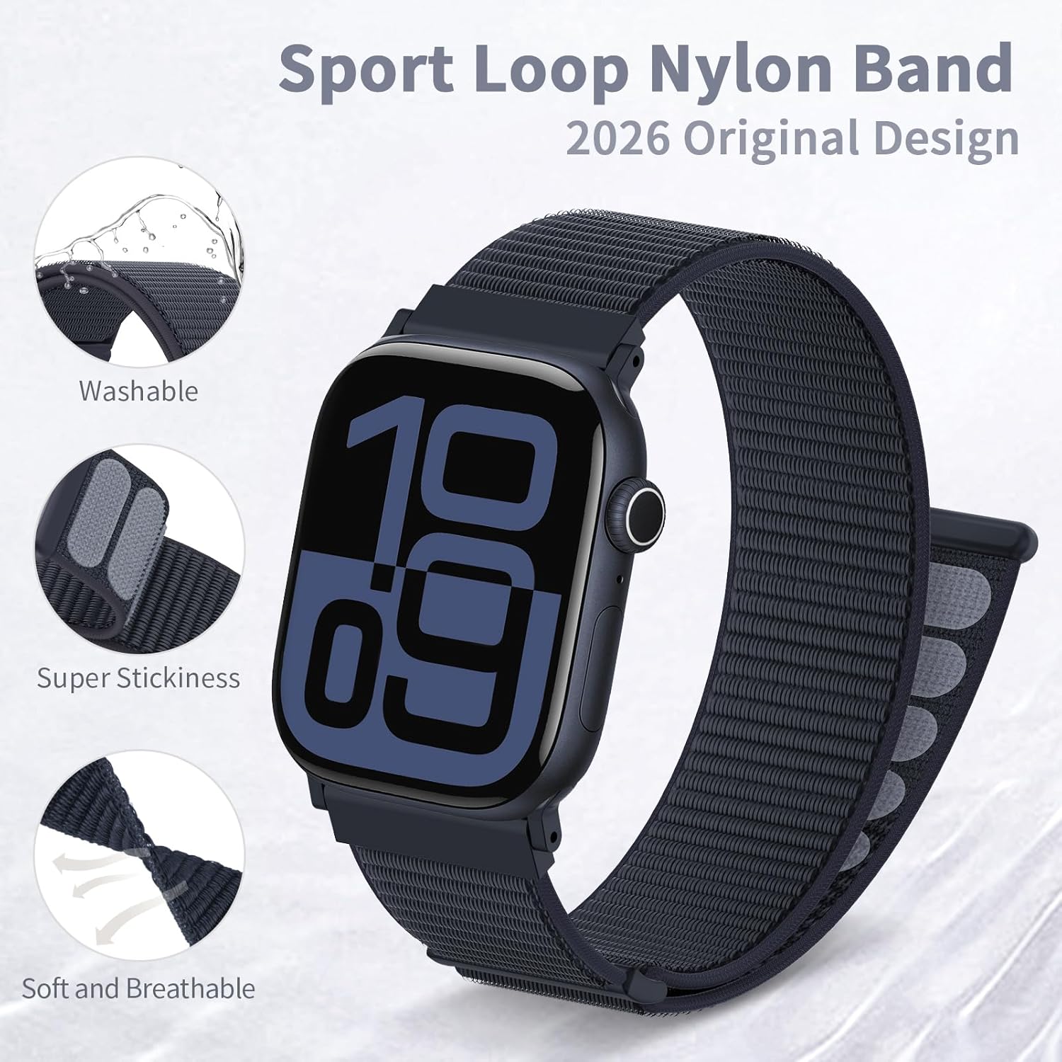 Thumbnail 1 de DigiHero Nylon Sport Loop for Apple Watch 38–49mm