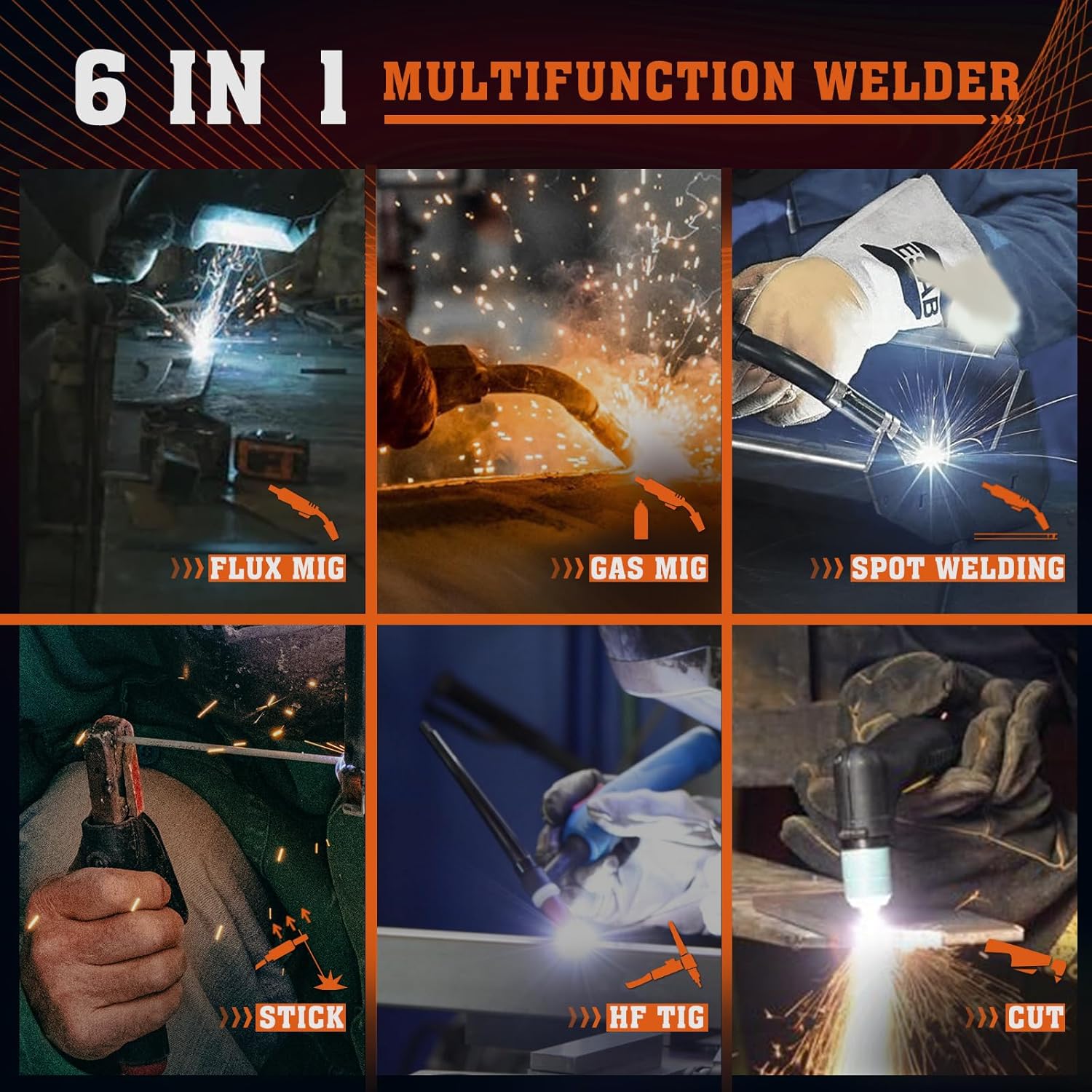 Thumbnail 1 de FEMEROL Combo 6-in-1 200A Multi-Process Welder