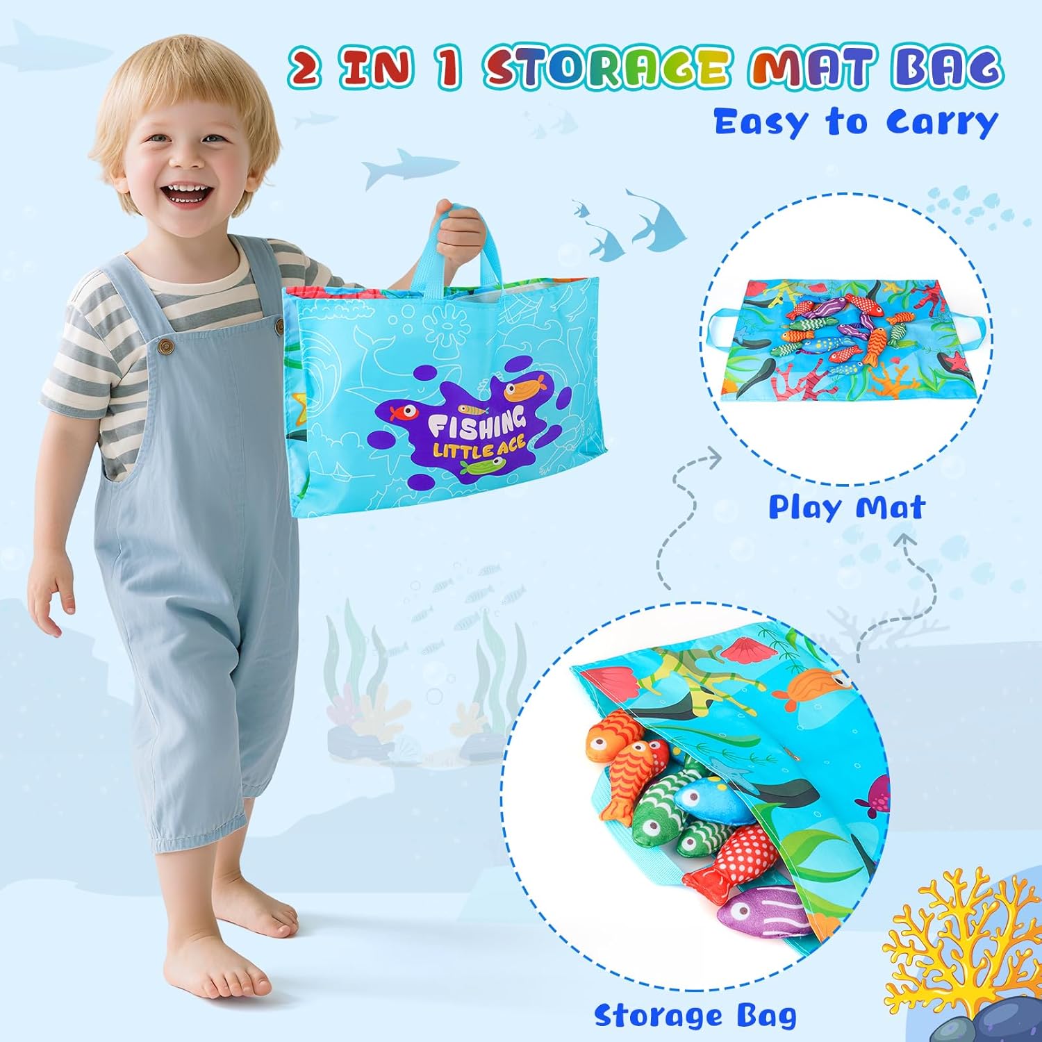 Thumbnail 5 de Montessori Fishing Game 23‑Piece Toy Set 🎣