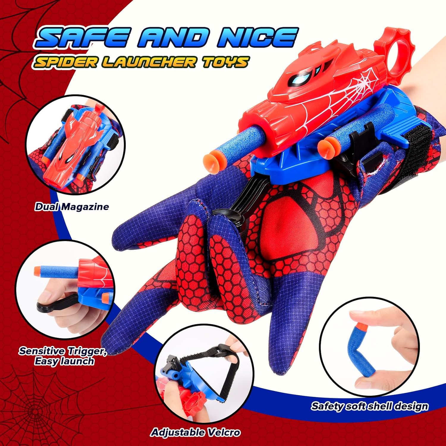 Thumbnail 3 de Braxel Spider Web Shooter Set for Ages 3–6