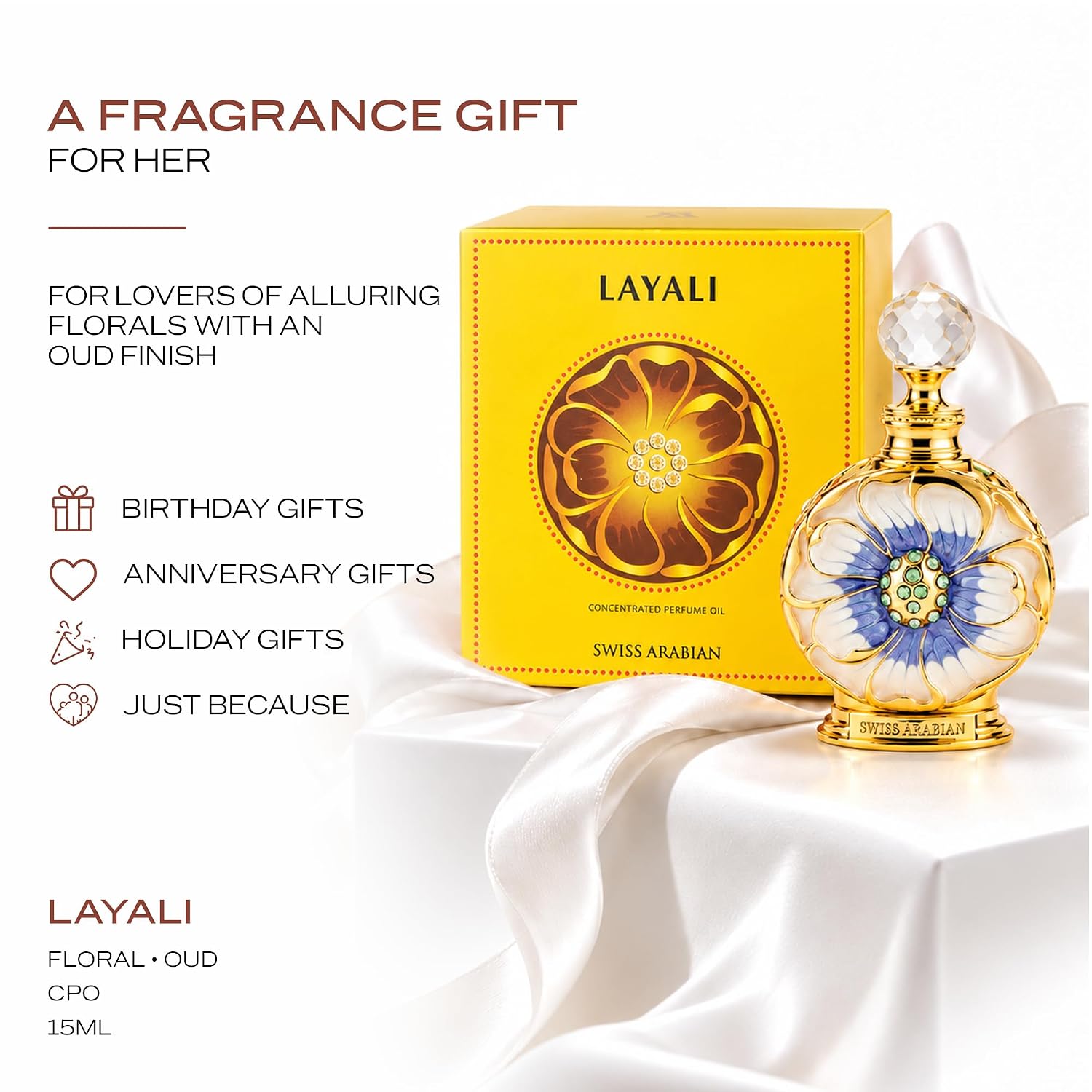 Thumbnail 5 de Swiss Arabian Layali 0.5 Oz perfume oil