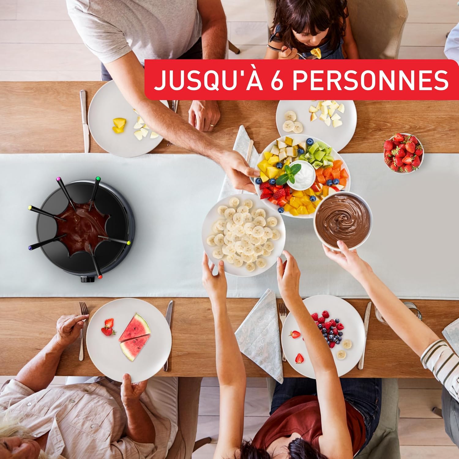 Thumbnail 1 de Tefal Easy Fondue EF261800 : fondue électrique jusqu’à 6 personnes, 800 W et thermostat réglable