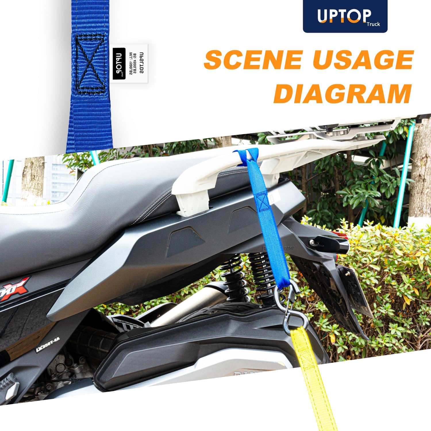 Detalle 2 de Uptop Soft Loop Tie-Down Straps 6-Pack