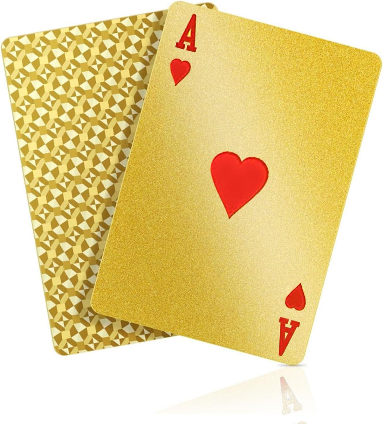 Thumbnail 6 de Hifireelf Plastic Playing Cards: Waterproof Poker Deck with Gold Diamond Design