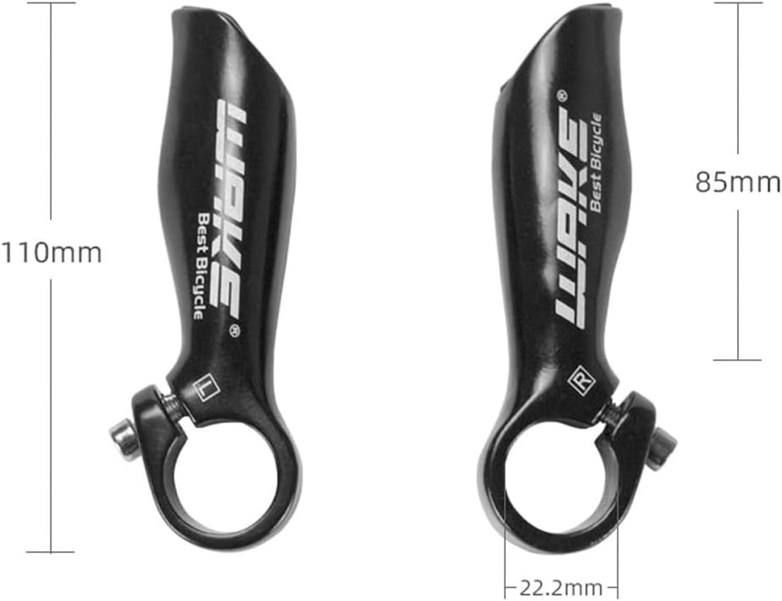 Thumbnail 1 de Karkar Lenkerhörnchen für Fahrrad – Lenkergriffe mit Aluminium-Enden (für Lenker mit 22,2 mm Außendurchmesser)