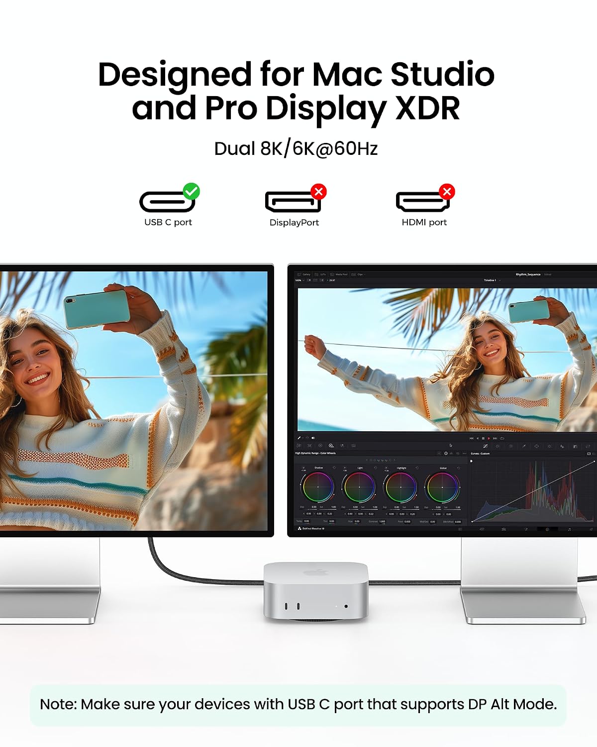 Detalle 2 de Fitee Thunderbolt 5 Cable 3FT — 240W charging