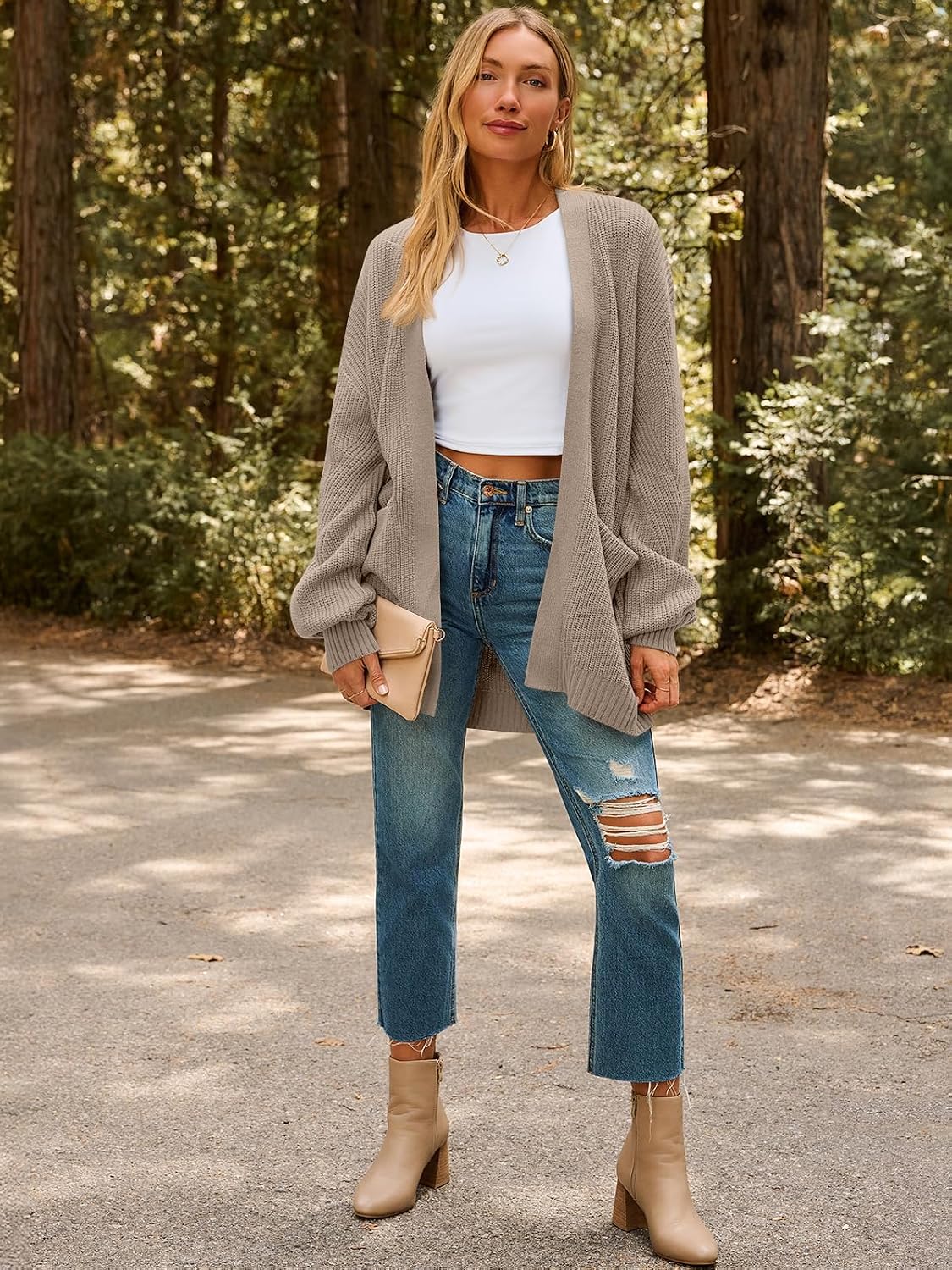 Thumbnail 5 de LILLUSORY Oversized Womens Cardigan with Pockets