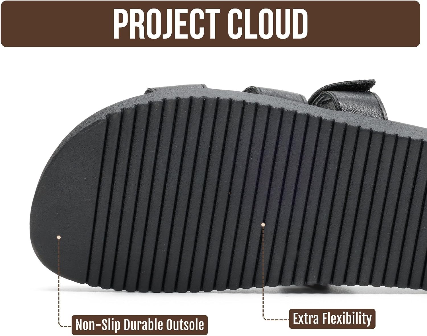 Thumbnail 4 de Project Cloud 100% Genuine Leather Sandals for Women by Mayvy