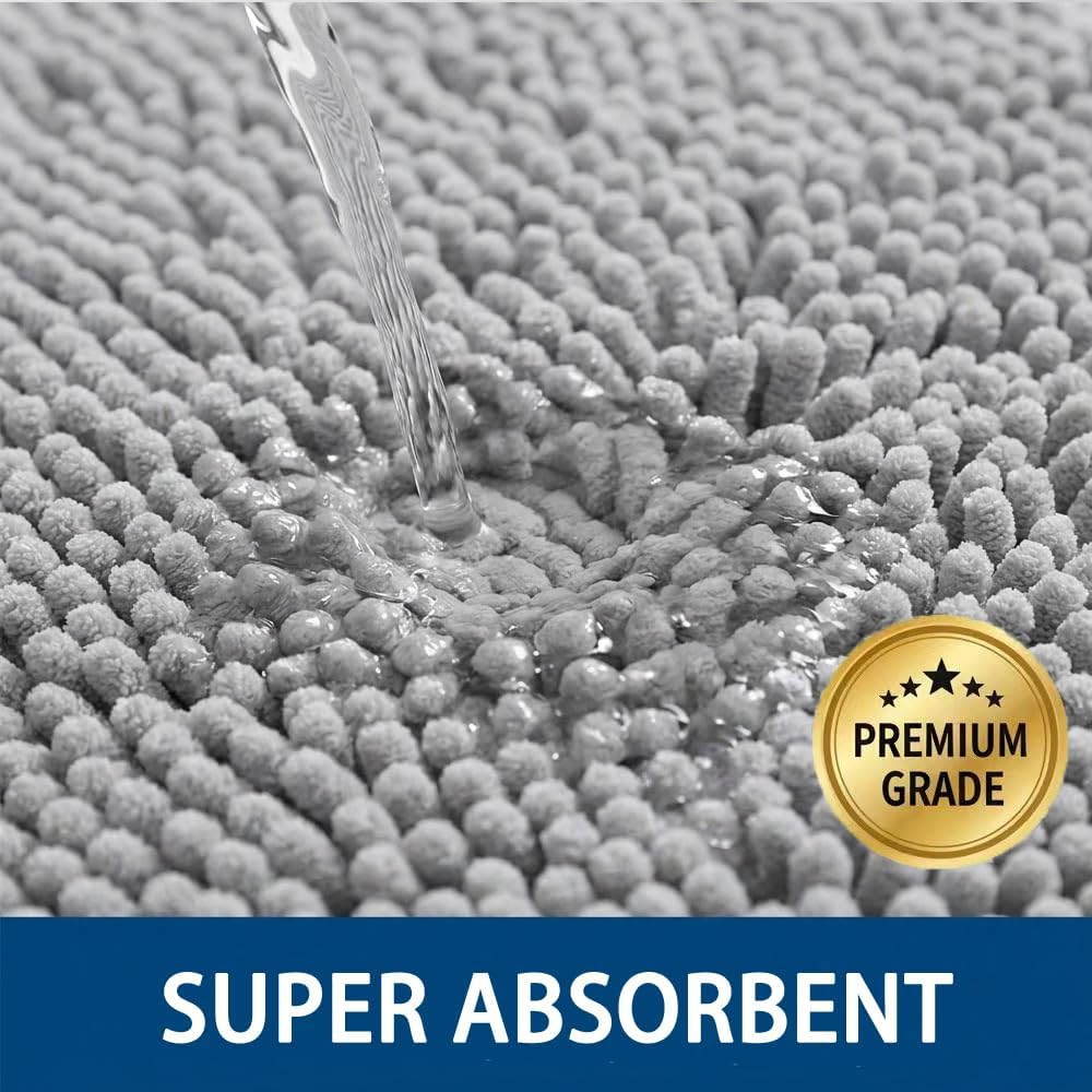 Detalle 2 de Catabatic Bathroom Rug Set, Light Grey