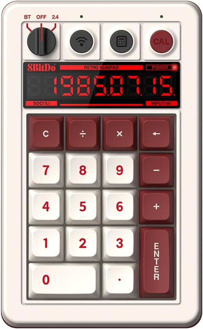 Detalle de 8BitDo Retro 18 Mechanical Numpad 18-key Bluetooth