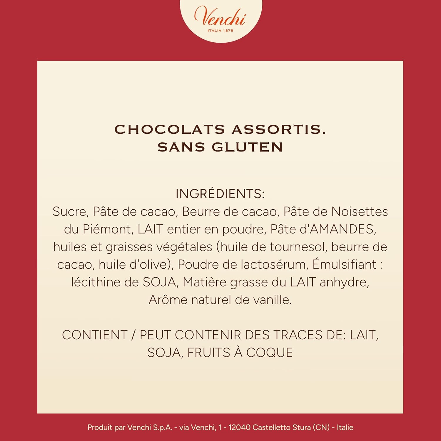 Detalle de Venchi Coffret Cheval à Bascule de Noël – 160 g, Cometa Assortis