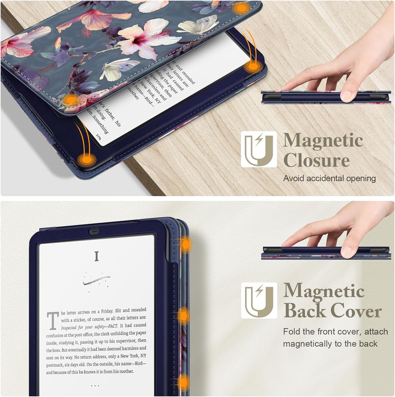 Detalle 2 de FINTIE EKAZ087EU Kindle Case, Foldable Stand, Hand Strap and Card Slot