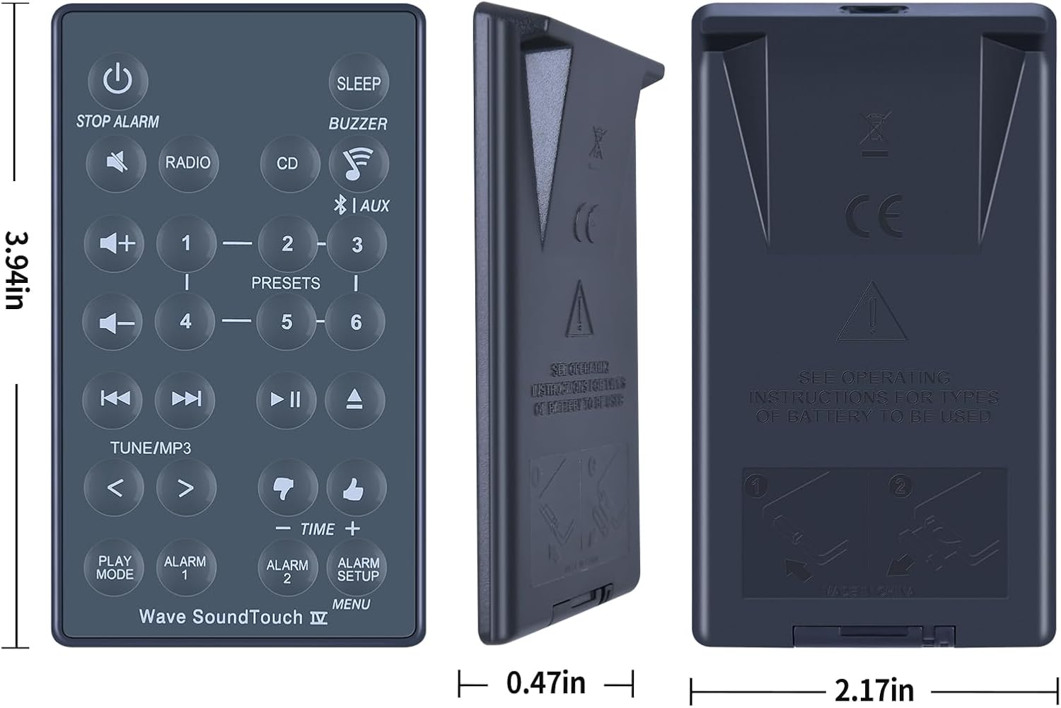 Thumbnail 3 de TCNOUMT Replacement Soundbar Remote Control for Bose Wave SoundTouch Series IV (417788-WR/417788-WMS)