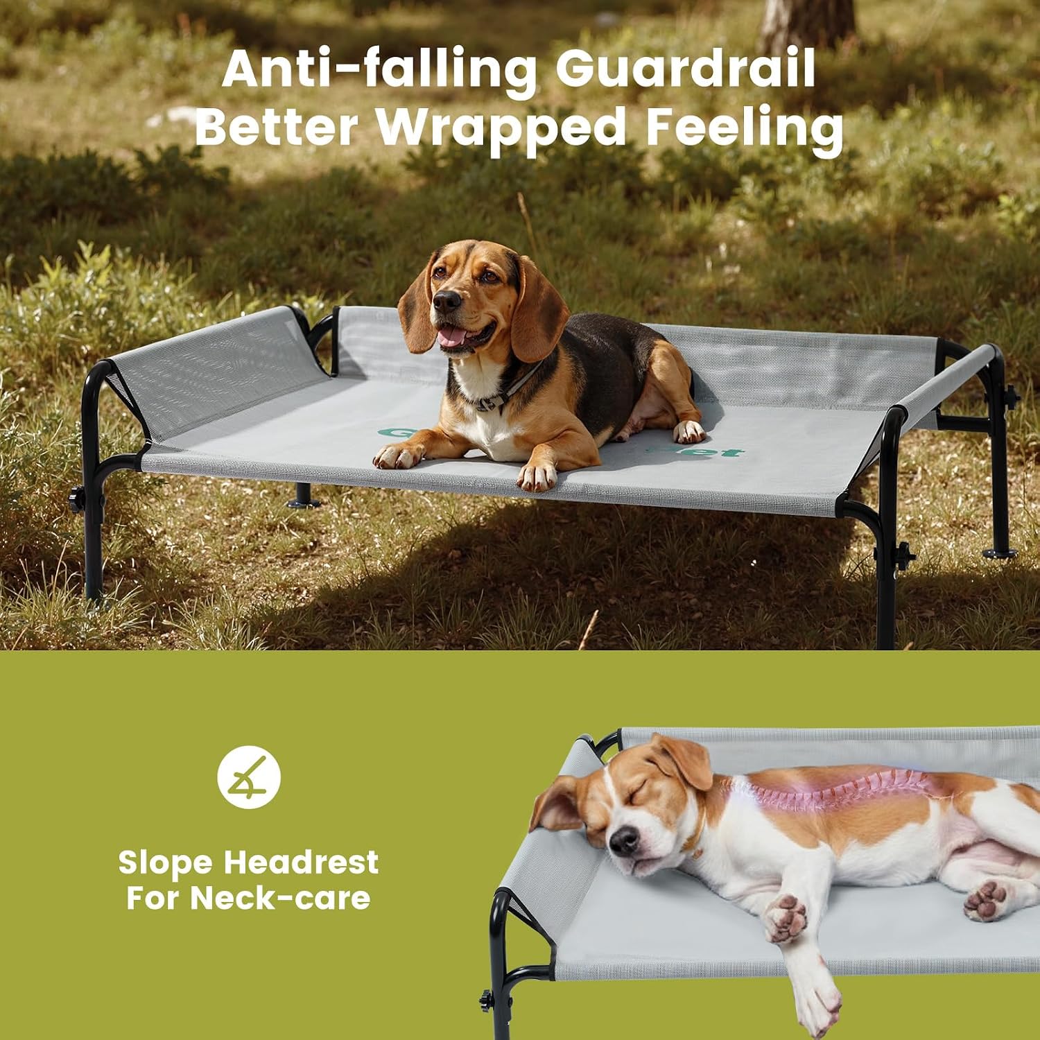 Detalle 2 de Gardner Pet Elevated Dog Bed M, 107x76x31cm