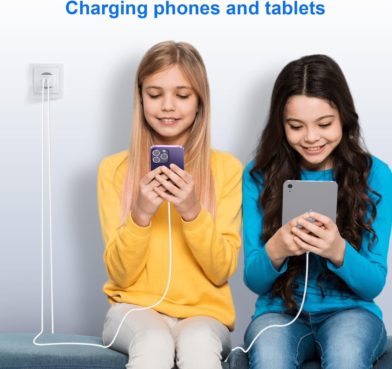 Thumbnail 6 de Chargeur rapide iPhone 20W USB‑C avec 2 câbles Lightning de 2 m et Adaptateur Secteur USBC Universel