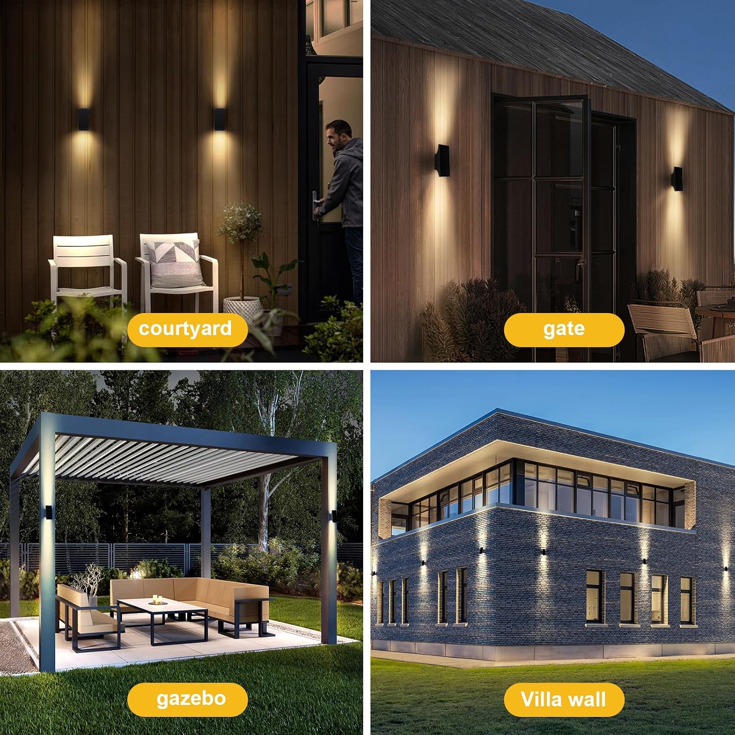 Detalle 1 de SOTTLOT SWL-83 Solar Wall Light, 3000K, 4 Brightness Levels, Up/Down