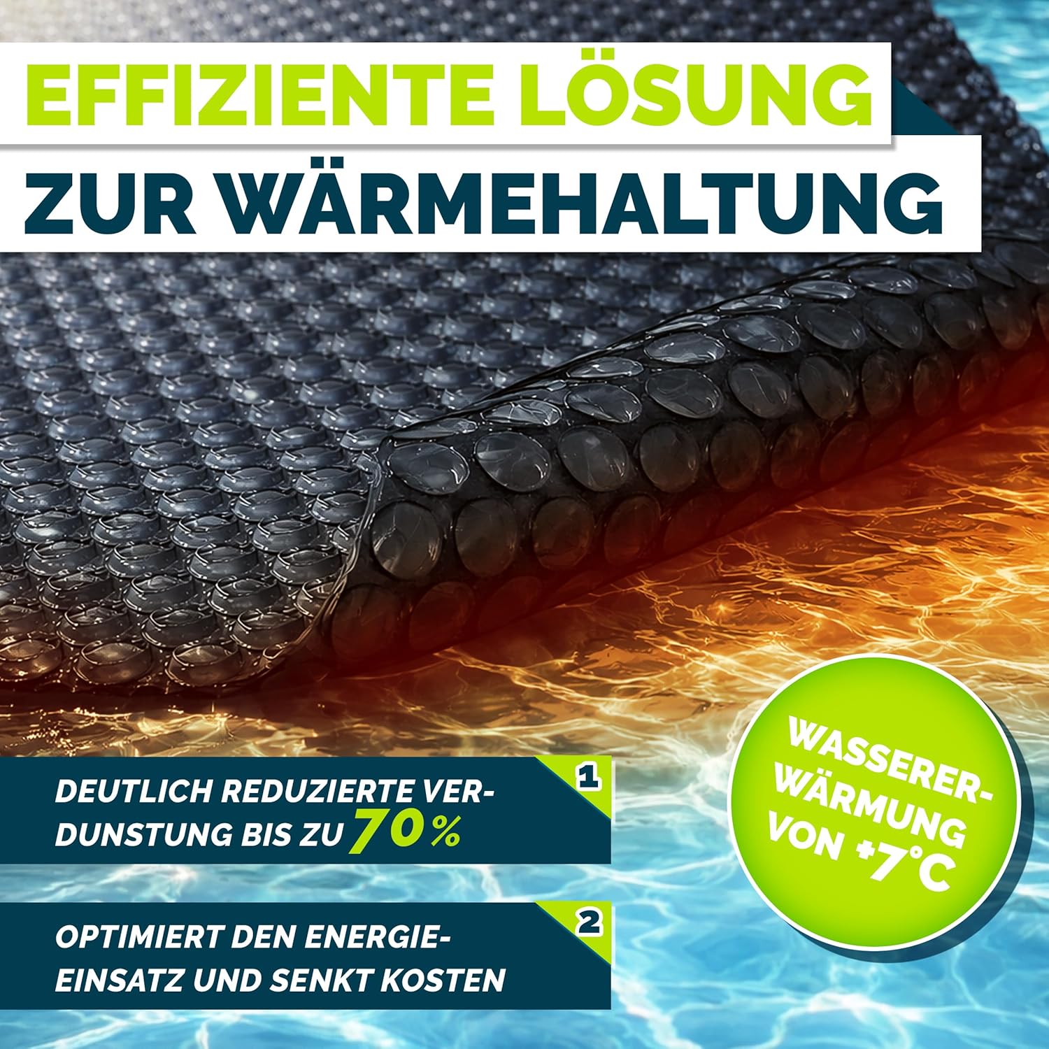 Thumbnail 6 de tillvex Pool Solarabdeckplane – Rund & Rechteckig, 1000x500 cm, 120 µm, Schwarz