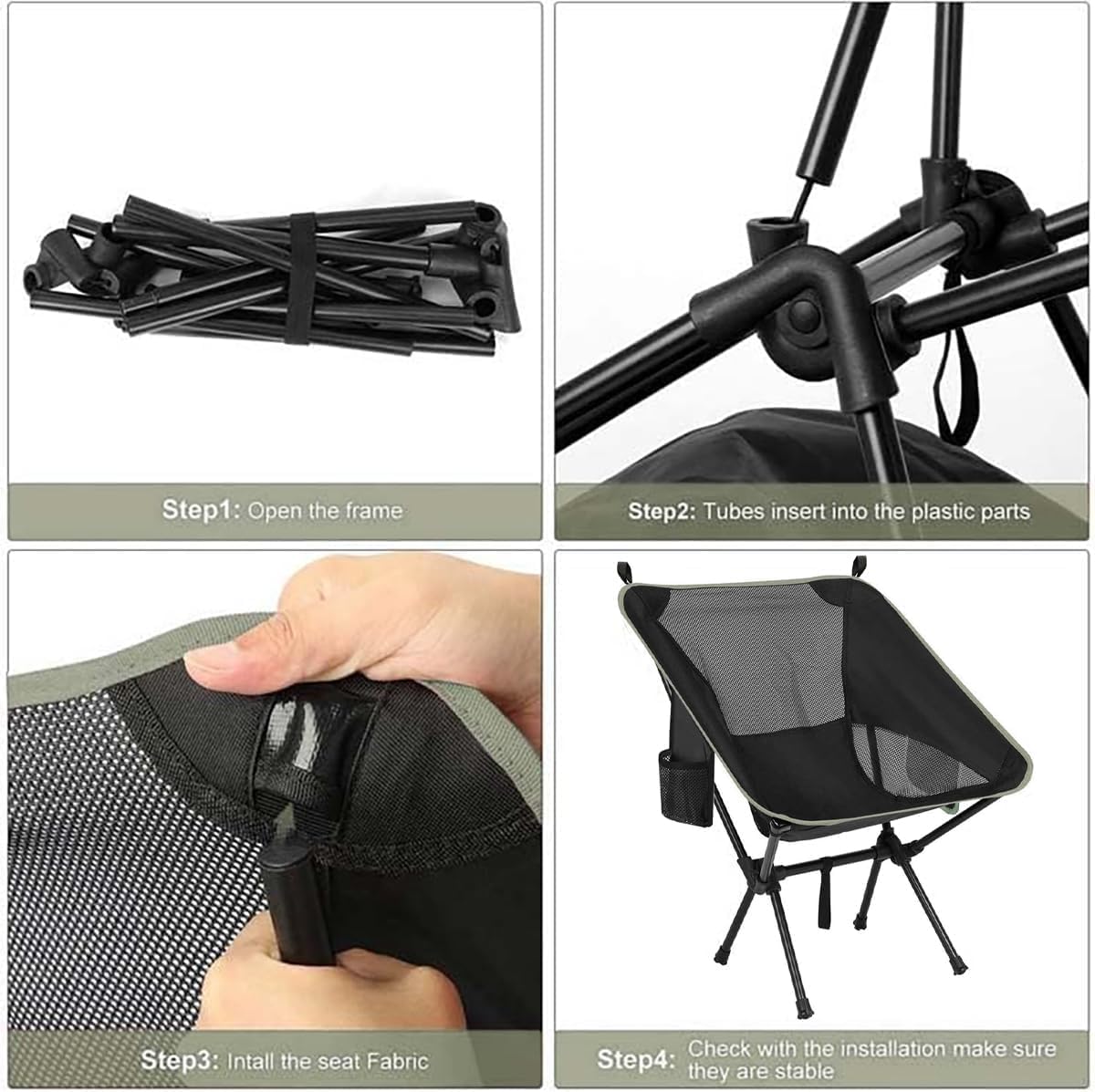 Thumbnail 4 de Nestling Ultralight Folding Camping Chair: Compact Comfort for Outdoor Adventures