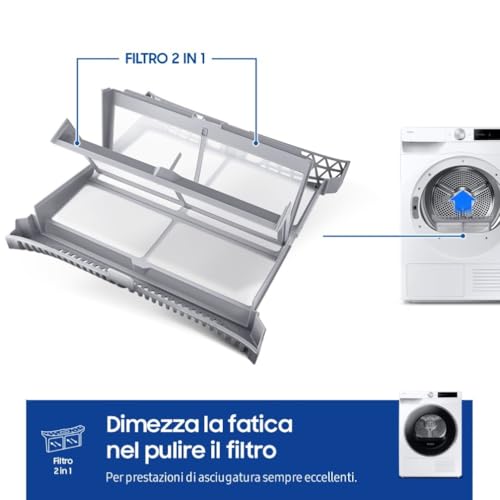 Thumbnail 6 de Samsung Asciugatrice AI Control DV90DG6845LE/U3, 9 kg – Pompa di Calore, Wi‑Fi, AI Dry+