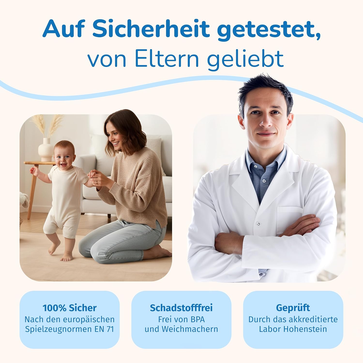 Thumbnail 5 de BabybeFun Krabbelmatte 150x150 cm