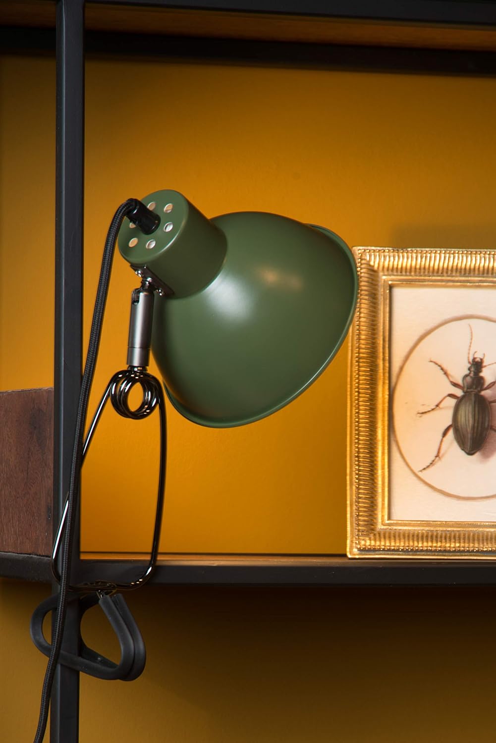 Thumbnail 3 de LUCIDE MOYS 45987/01/33 – zielona lampa zaciskowa ze stali, obrotowa