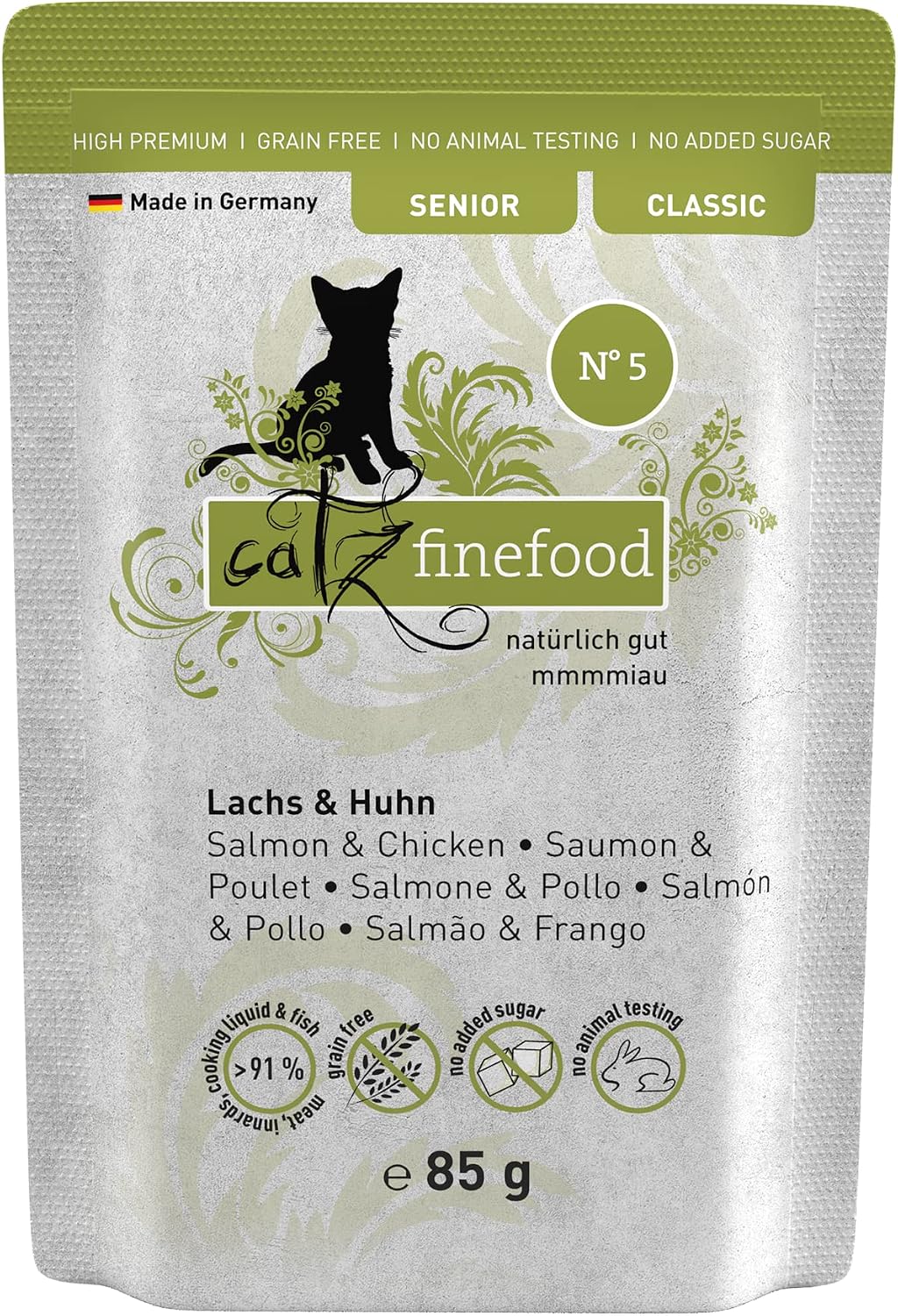 Thumbnail 6 de catz finefood Senior N°07 Rind & Kalb – Nassfutter für Senior-Katzen (16 x 85 g)