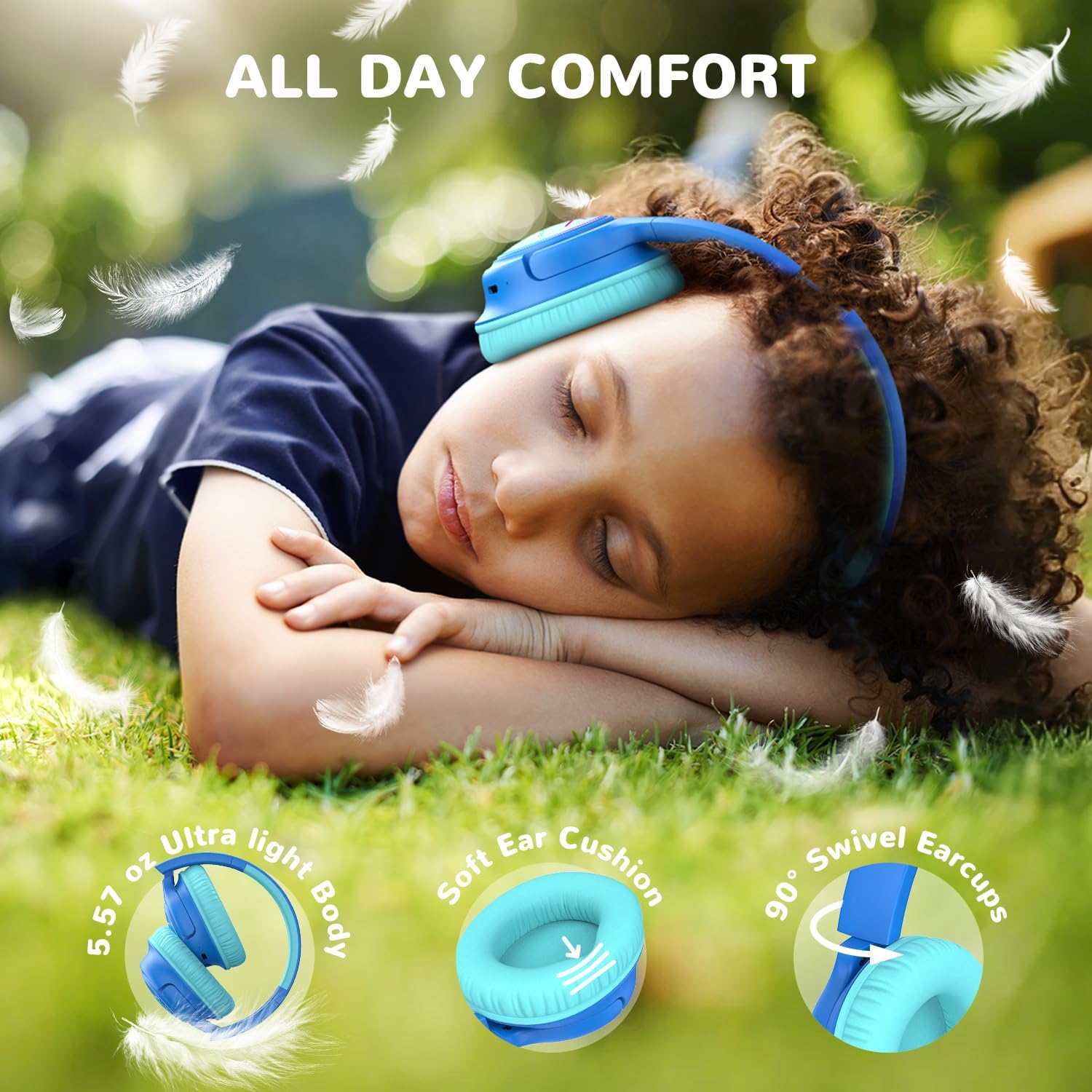 Thumbnail 5 de iClever BTH18 Kids headphones 43H playtime