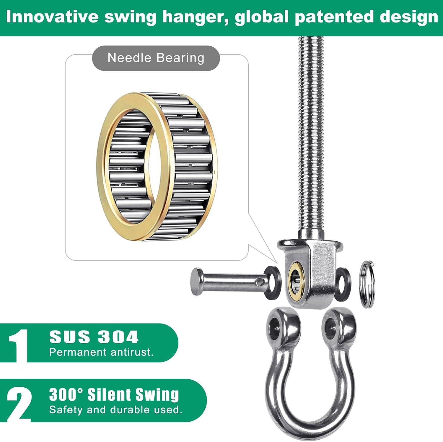 Detalle 2 de SELEWARE Swing Hangers Stainless Steel