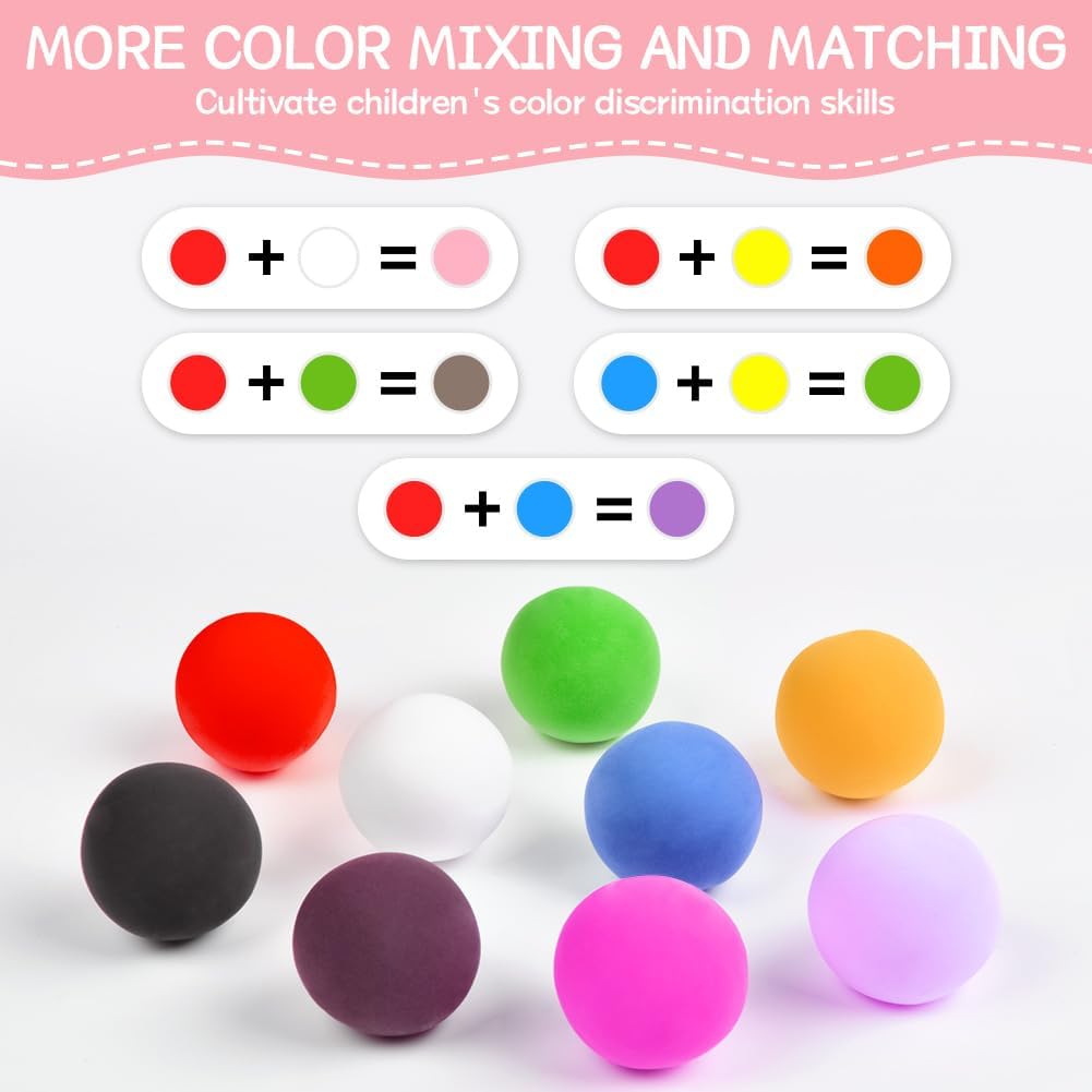 Thumbnail 3 de Ainiv Air Dry Clay 96PC Ultra-Light Modelling Clay Set with 6 Carving Tools