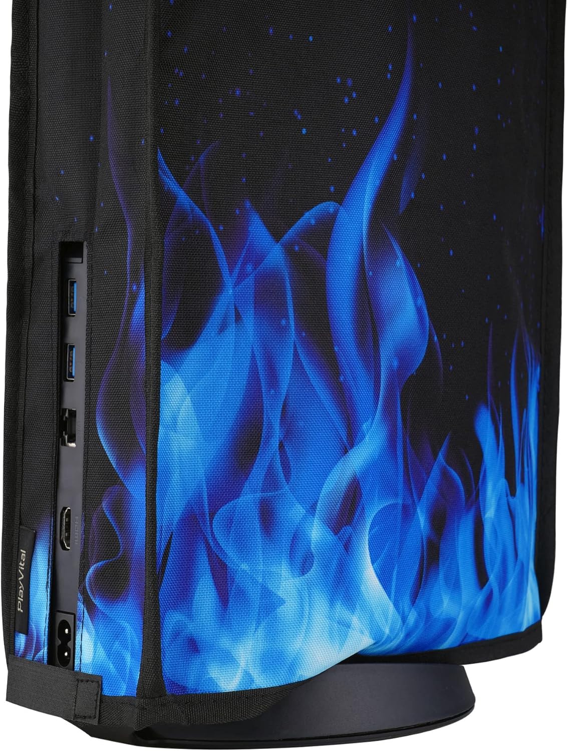 Thumbnail 6 de playvital Dust Cover for PS5: Waterproof, Anti-Scratch Protection for Digital and Disc Editions (Blue Flame)
