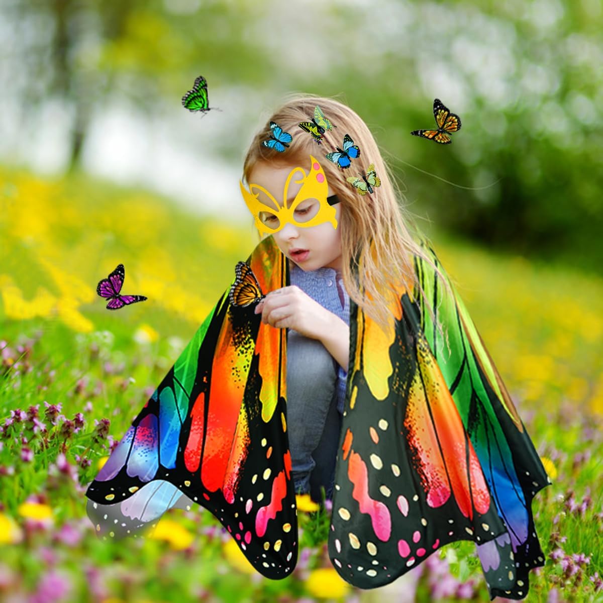 Thumbnail 5 de Sunlisky schmetterling kostüm kinder 3er-Set 🦋