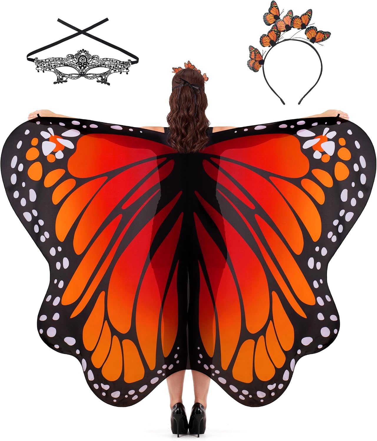 Detalle de Spooktacular Creations Butterfly Wings Costume in Chiffon