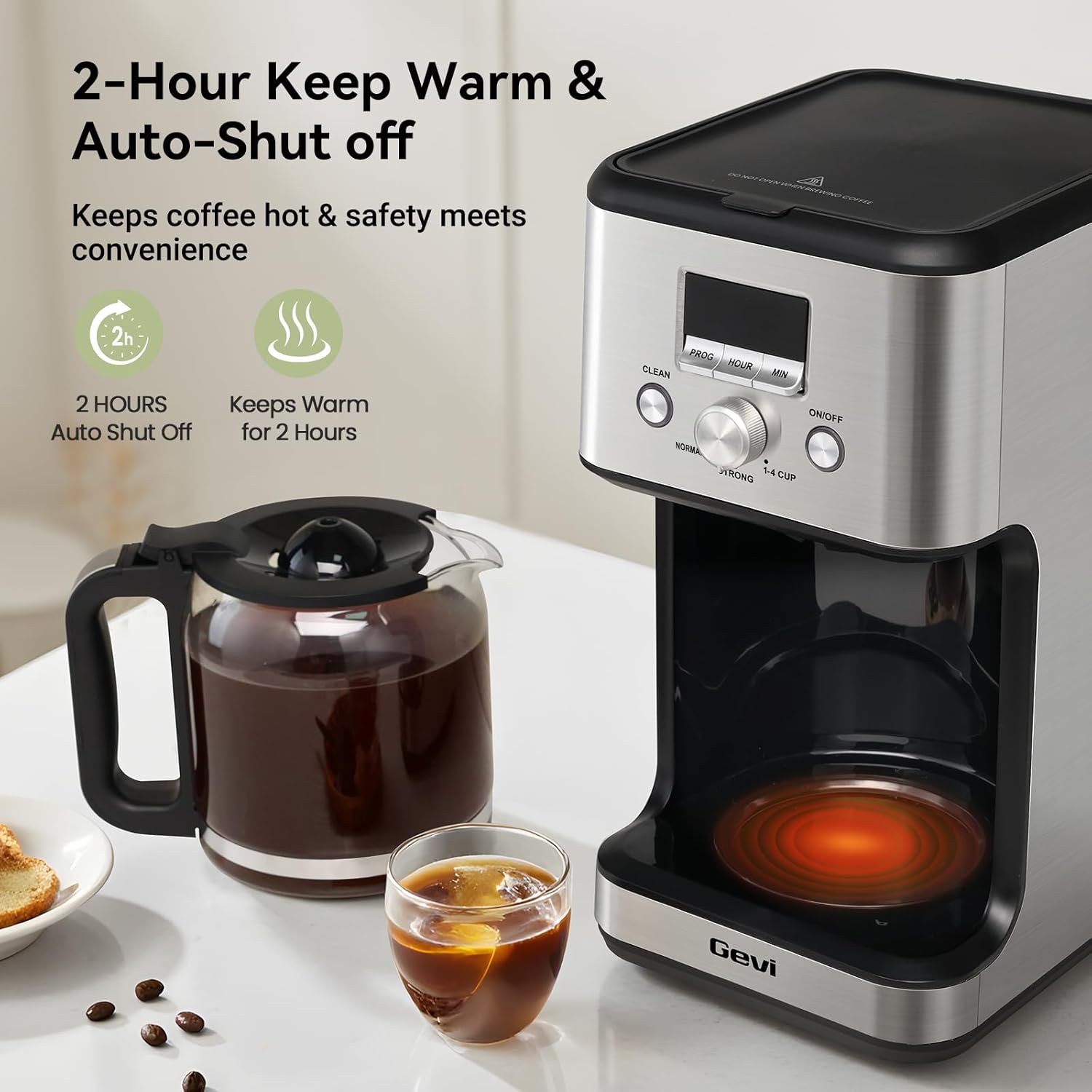 Detalle de Gevi 14-Cup Programmable Coffee Maker