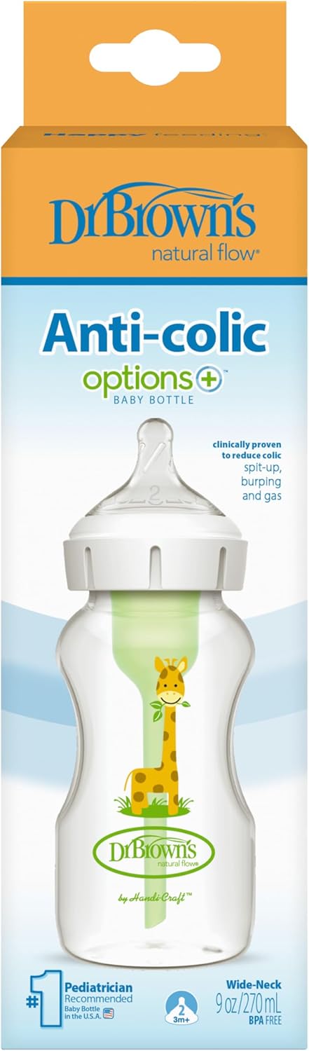 Thumbnail 1 de Dr. Brown's Biberon bocca lunga 270 ml Options + tettarella N2 – anticolici e versatilità