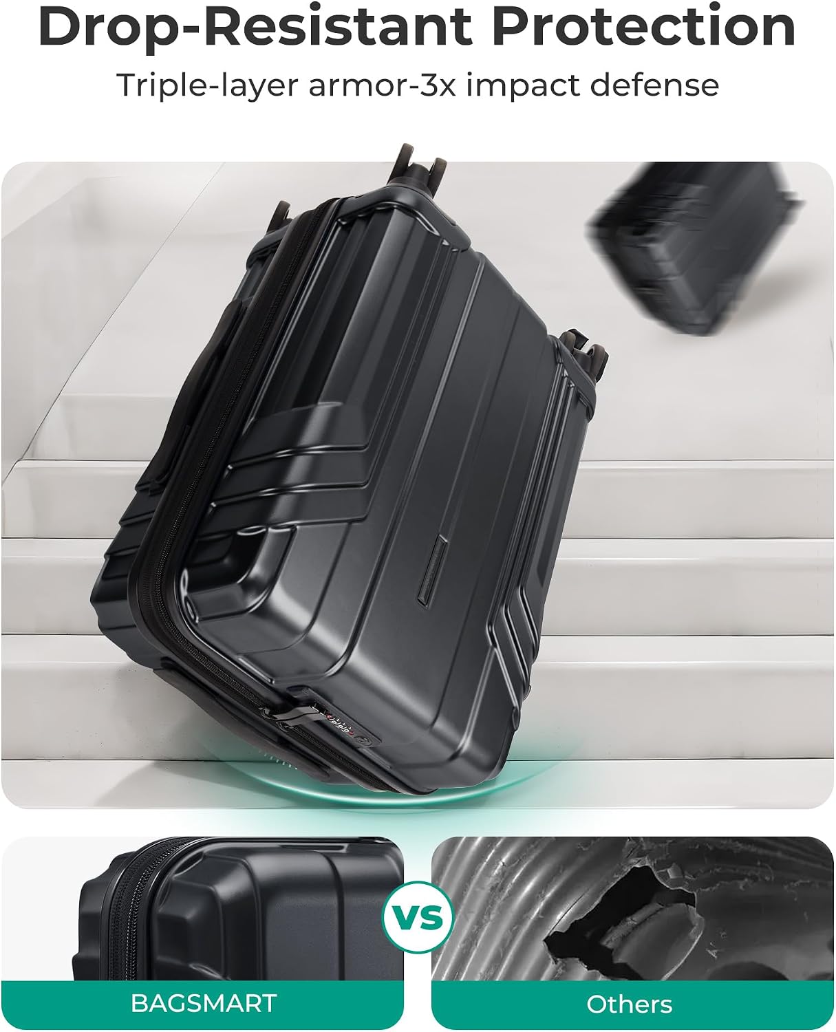Thumbnail 5 de BAGSMART Expandable Carry-On 20-inch suitcase